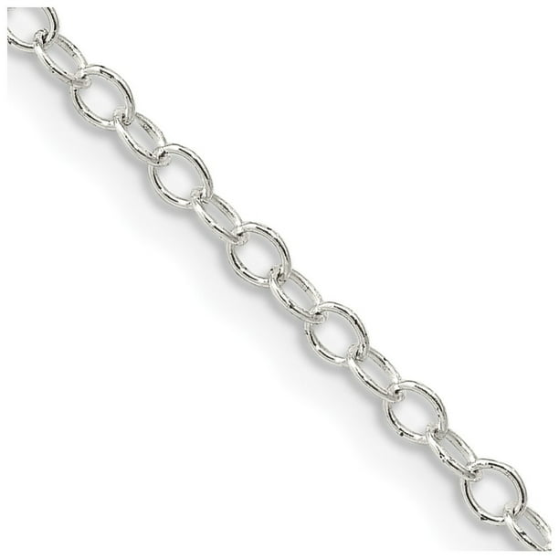 Beautiful Sterling Silver 2.25mm Cable Chain 